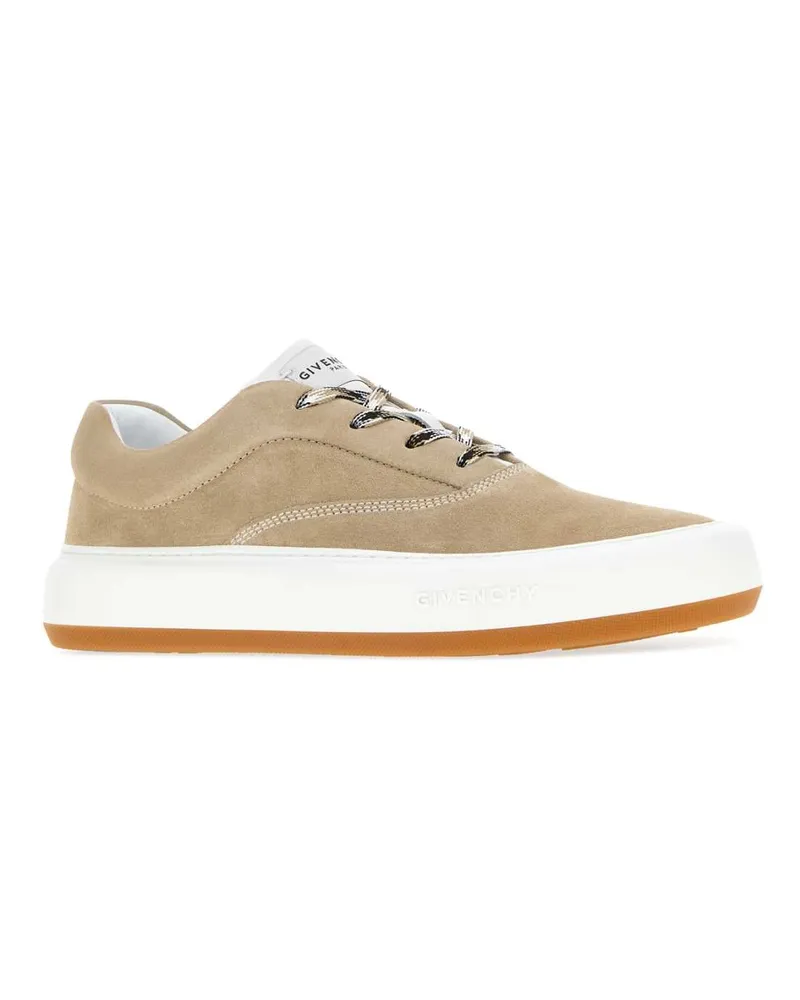 Givenchy Men's Beige Suede New City Sneakers Beige