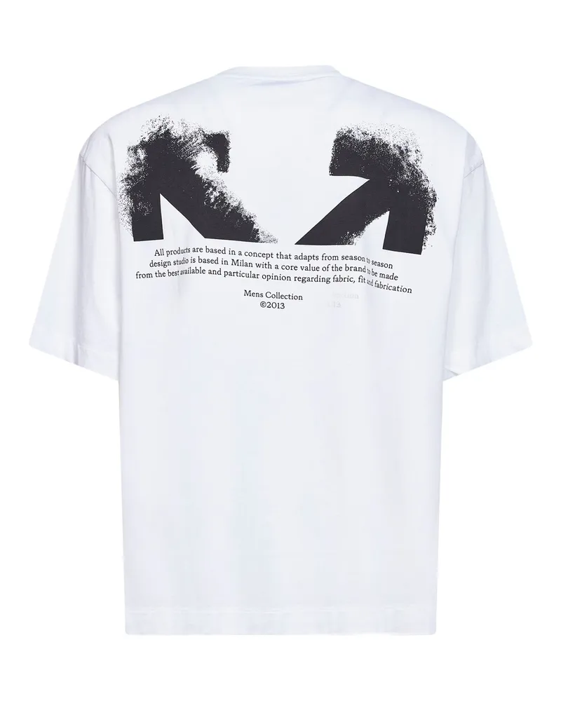 OFF-WHITE Half Arrow Screen-Printed T-Shirt — White White