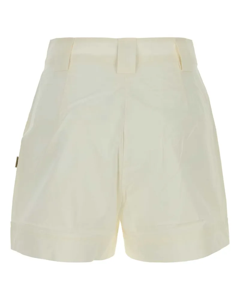 Woolrich Women's White Poplin Shorts Articwhite Exterior: Cotton White