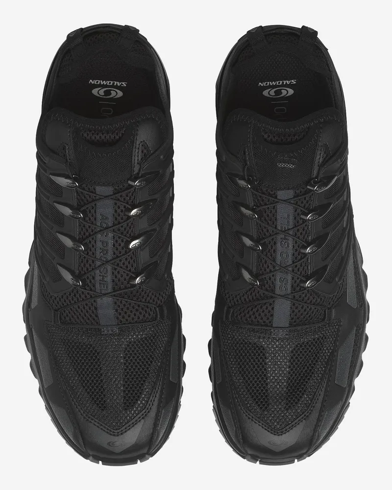 Salomon Men's Sneakers Acs Pro Shell Black Textile Upper Trainers Black