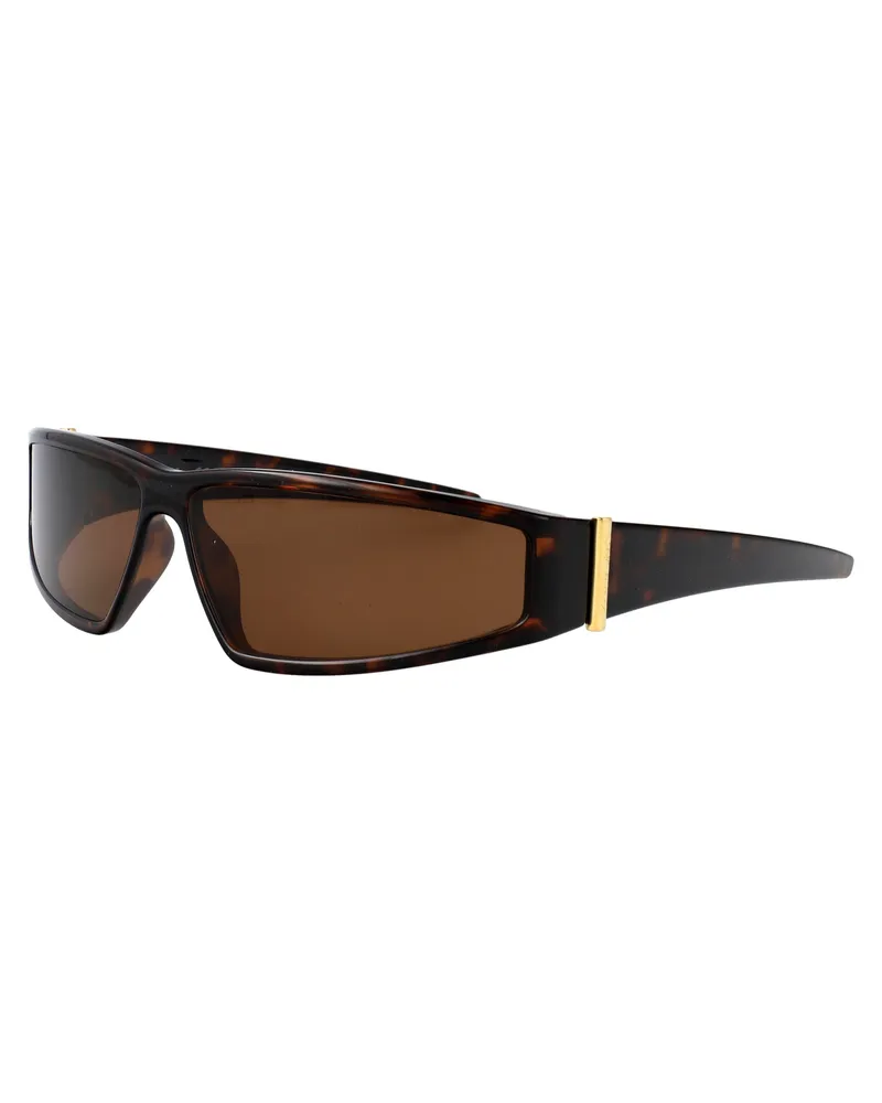 Alexander McQueen Unisex Sunglasses Am0490s Havana Brown Injected Brown