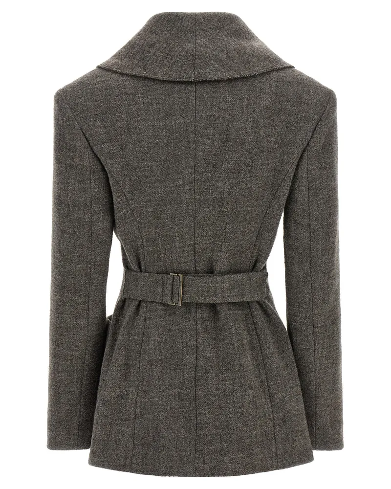 Magda Butrym Blazer — Charcoal Charcoal