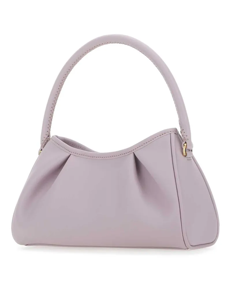 Elleme Women's Lilac Leather Dimple Moon Shoulder Bag Heather Borse A Mano Purple