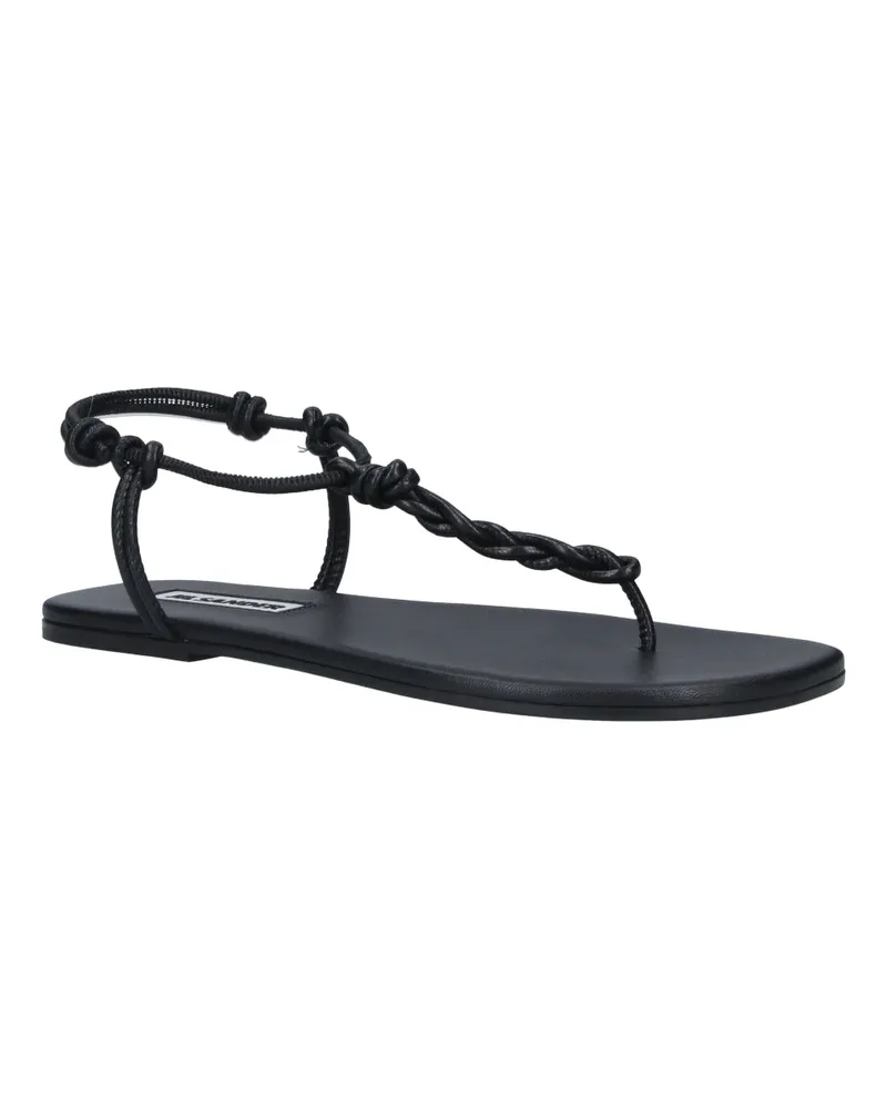 Jil Sander Women's Sandals Black Ovine Leather Black