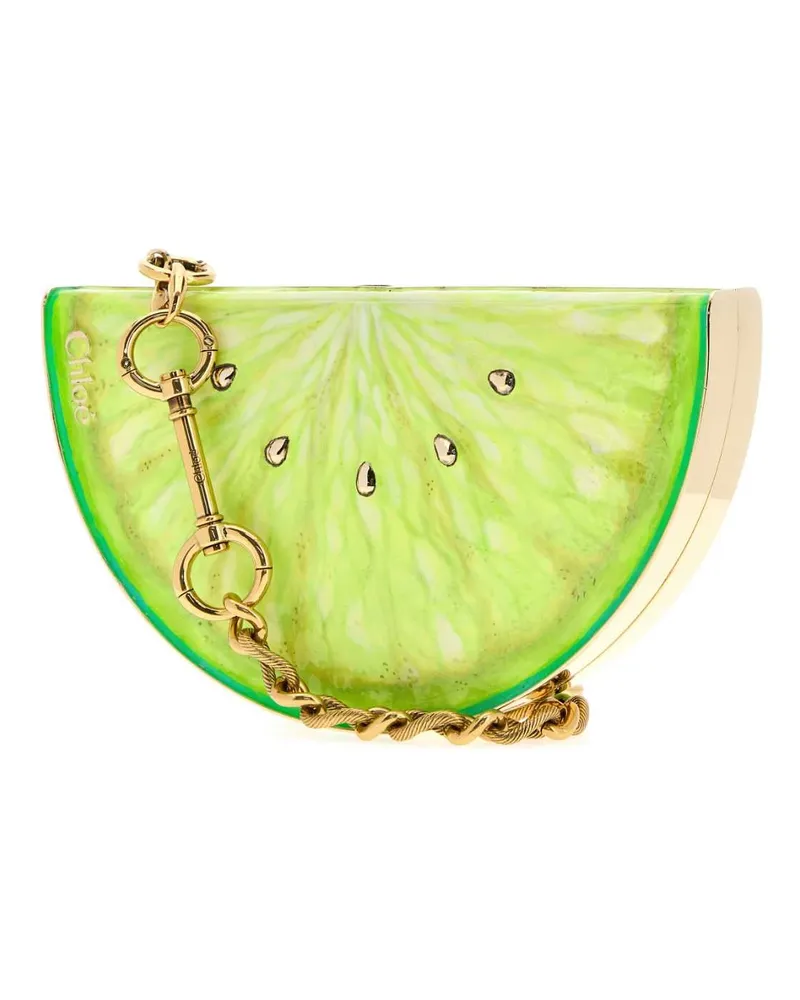 Chloé Tropicus Lemon Clutch — Green Green