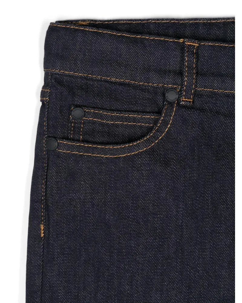 Moncler Boys' Enfant Jeans Blue Cotton; Elastane Navy