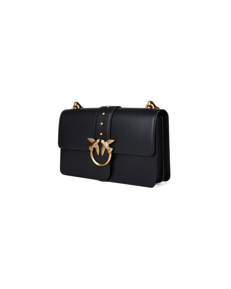 Pinko Love Crossbody Bag — Black Black