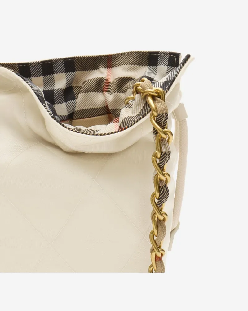 Burberry Women's Shoulder Bag Reversible Nylon White Polyamide White