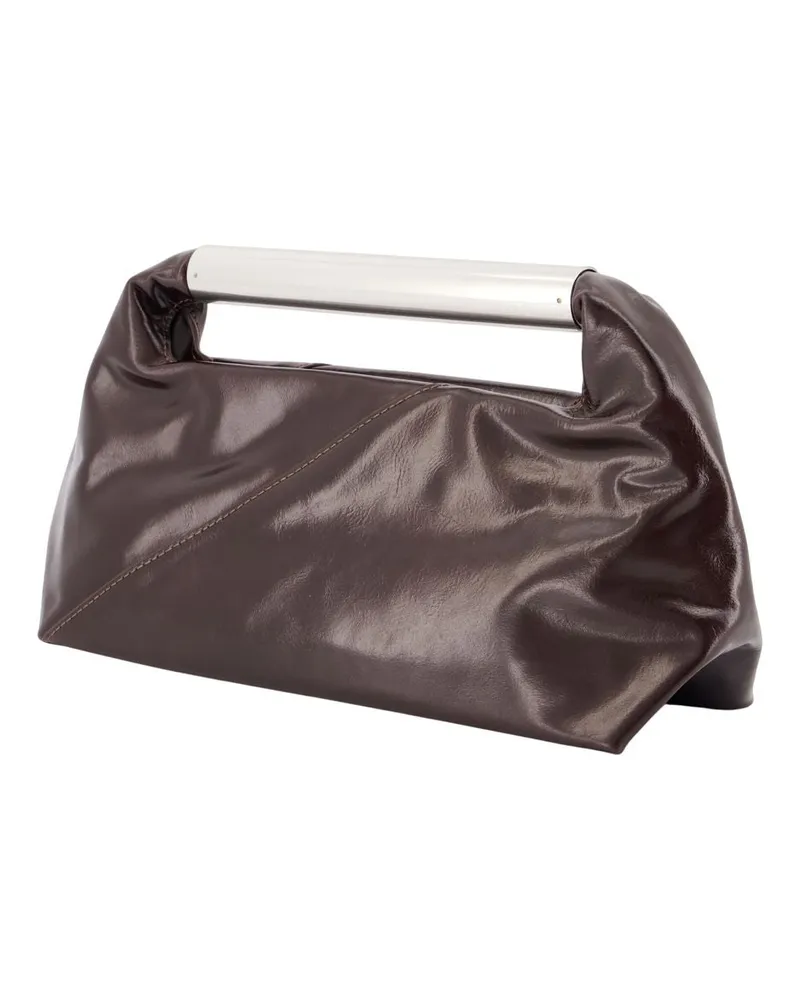 Maison Margiela Women's Jappo Top Handle Bag Brown Calfskin Brown
