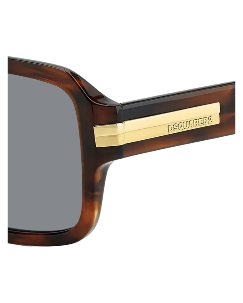 Dsquared2 Men's Sunglasses Brown Horn Acetate Brown