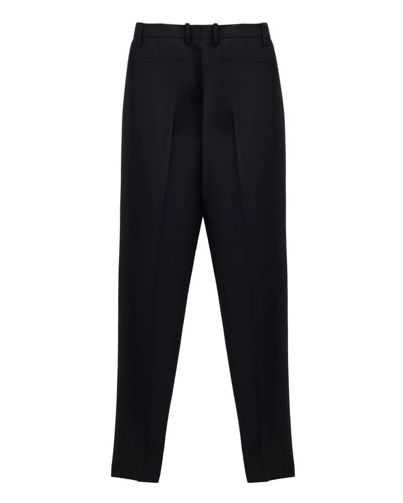 Gucci Women's Black Wool Dress Pants Black