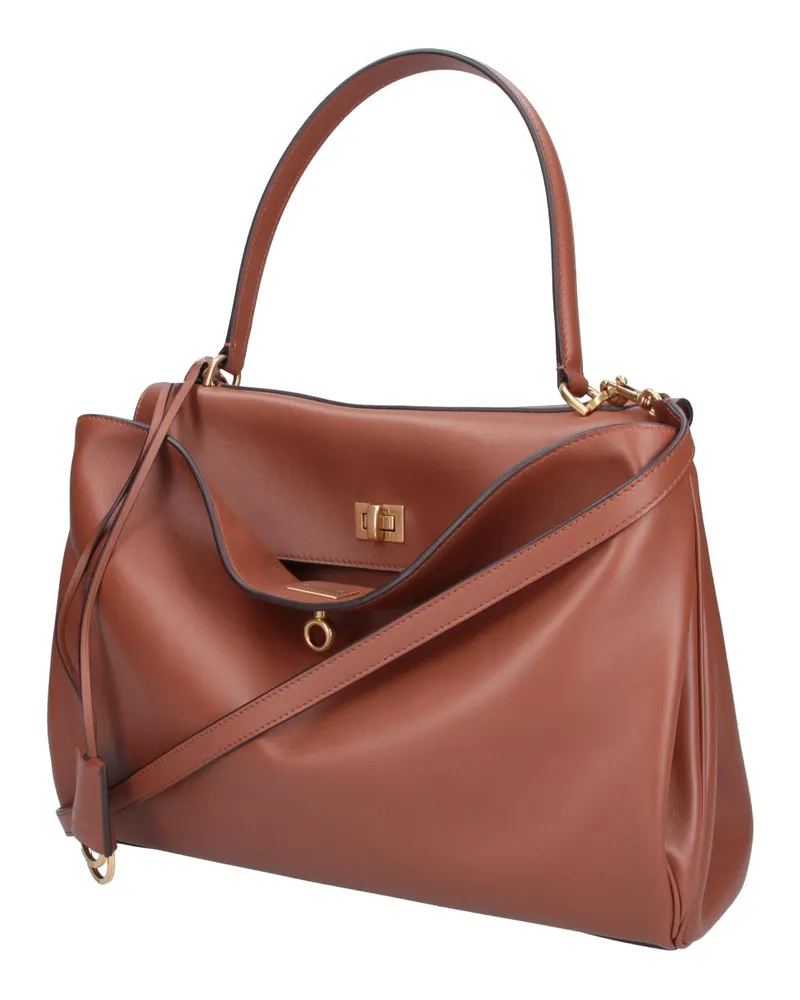 Balenciaga Women's Bags Brown Calf Leather Brown