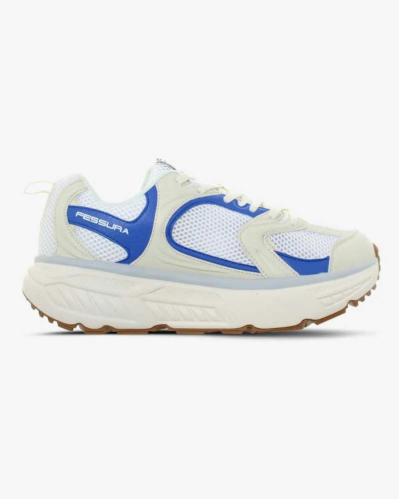Fessura Men's Dvl 05 White-Blue Trail Sneaker White