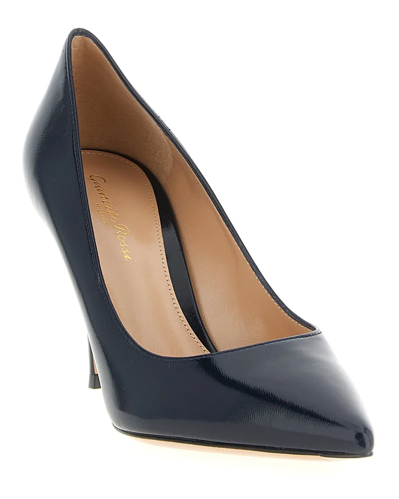 Gianvito Rossi Women's Pump Navy Lamb Leather Navy