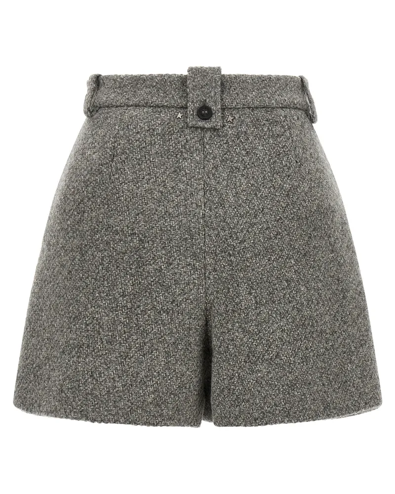 Golden Goose Women's Gray Virgin Wool Bermuda Shorts Gray