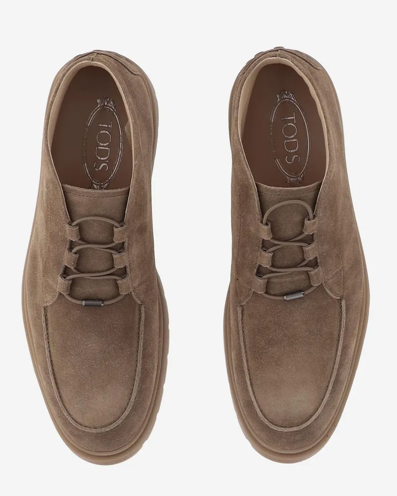 TOD'S Men's Ankle Boots Suede Beige Beige