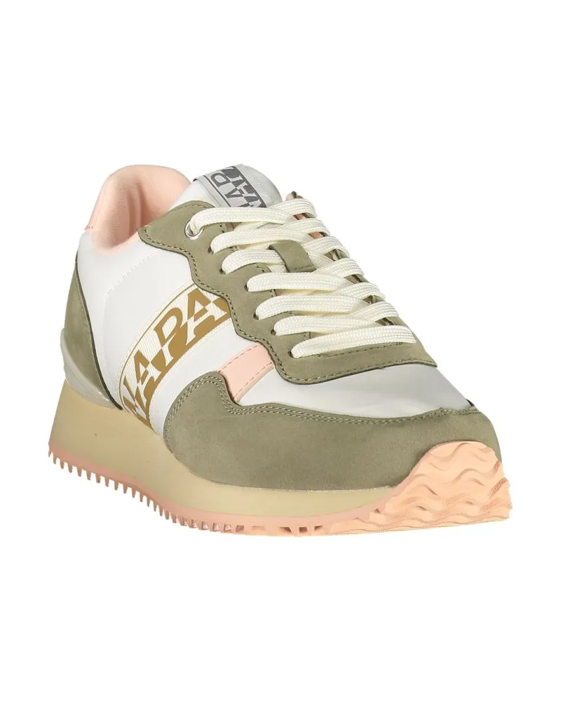 Napapijri Colour-Block Polyester Sneaker — White White