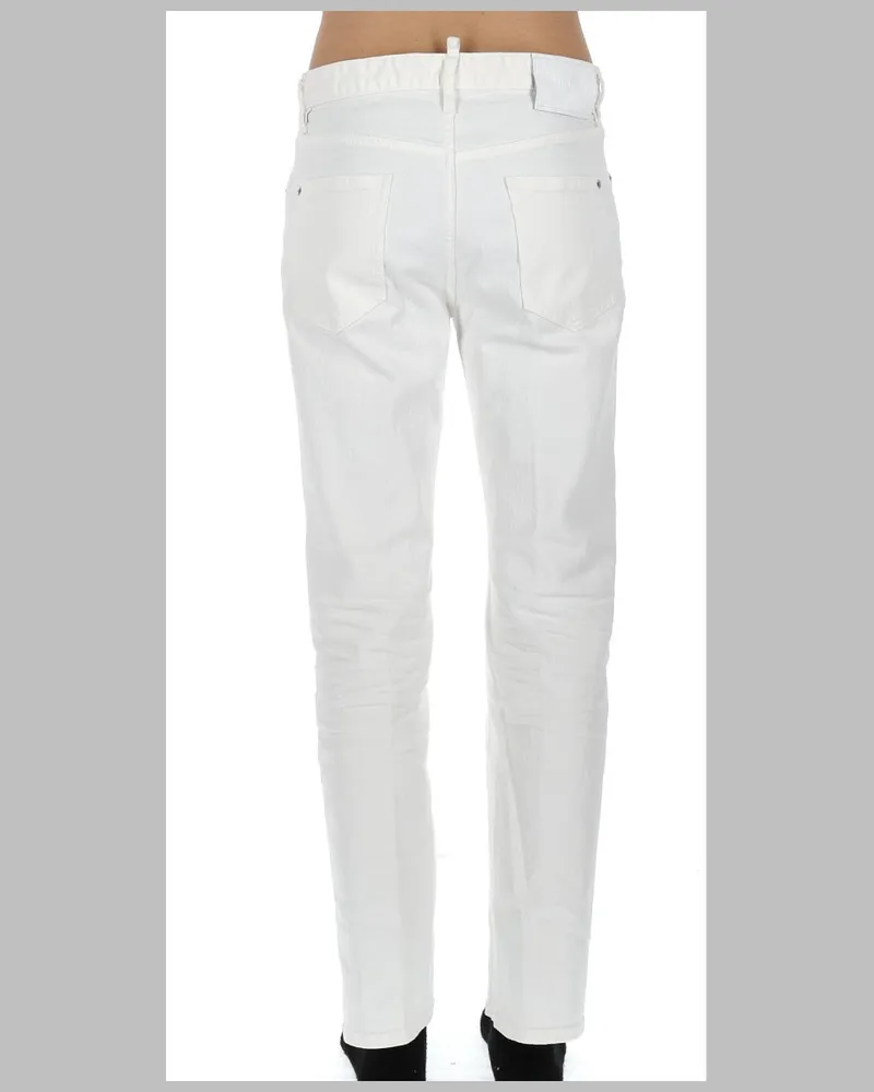 Dsquared2 Cotton Denim Jeans — White 