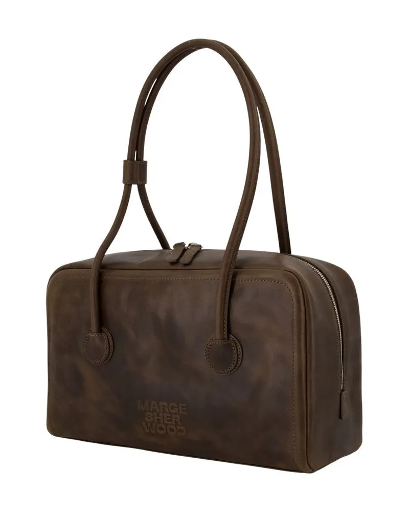 Marge Sherwood Women's Soft Cowhide Shoulder Bag Brown Brown