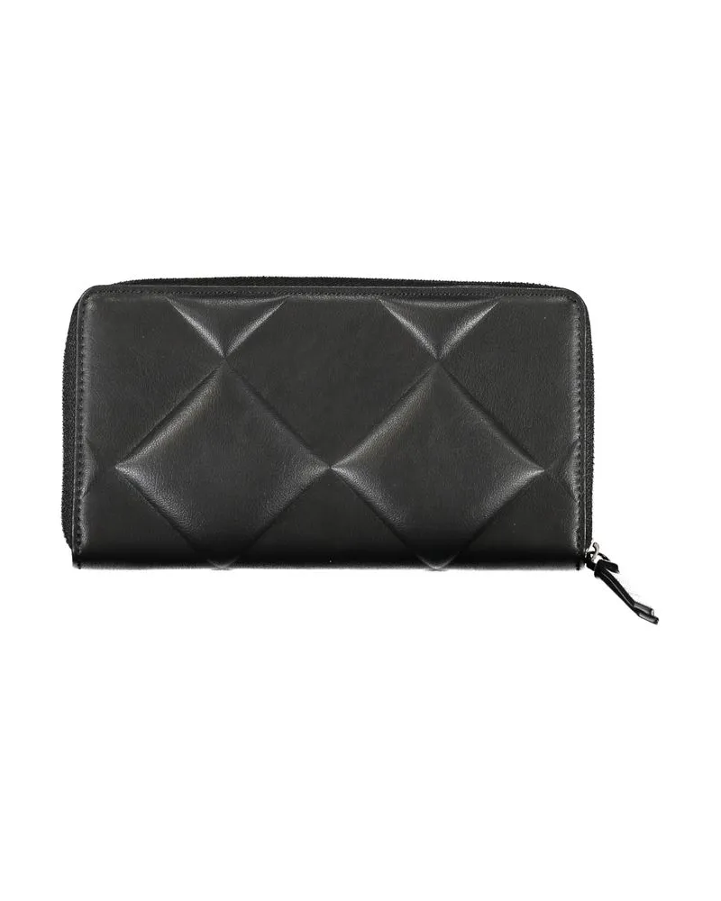 Calvin Klein Quilted Leather Wallet — Black Black
