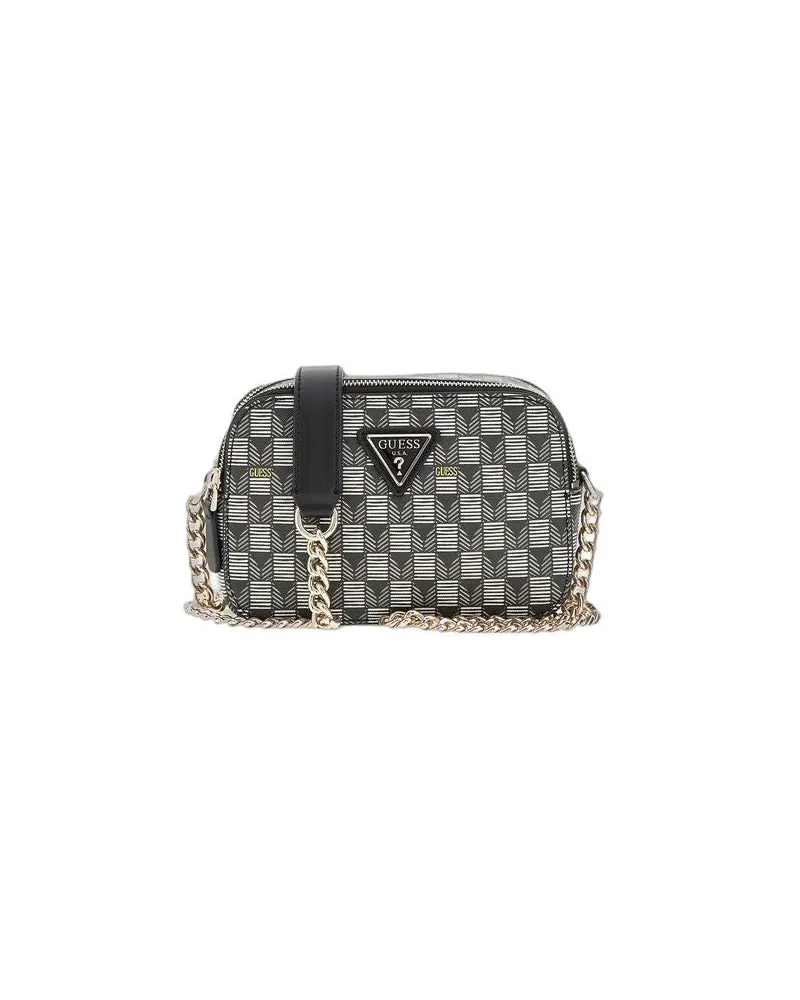 Guess Women's Crossbody Bag Black Logo Polyurethane - Crossbody-Bags Black