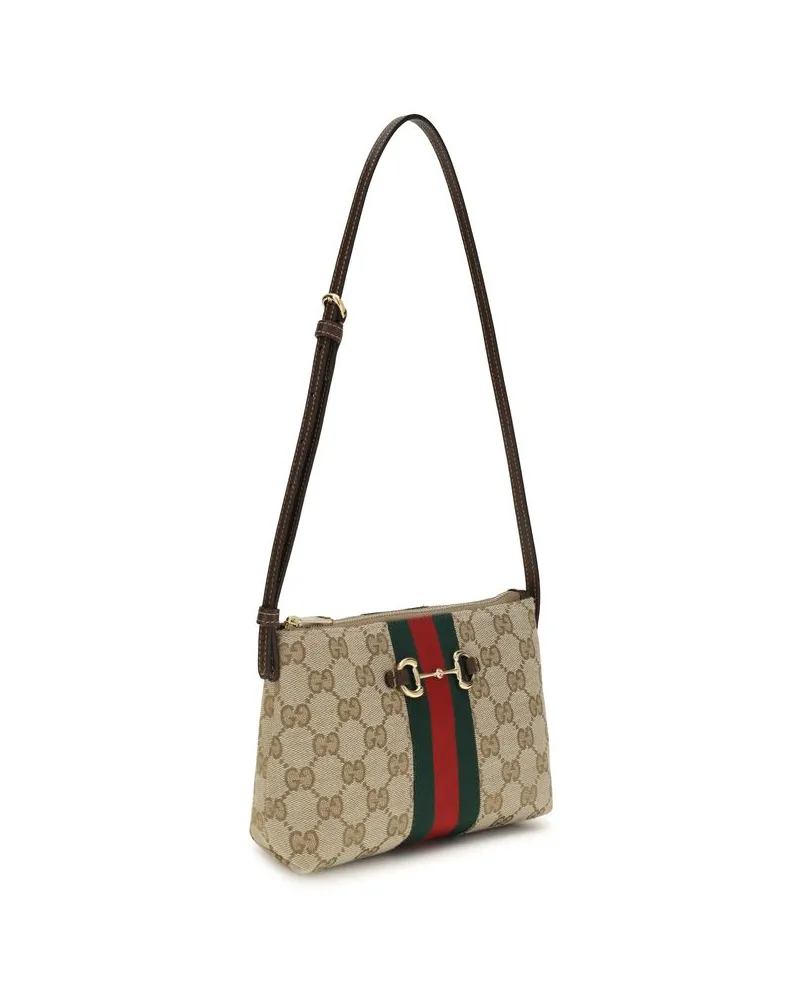Gucci Women's Beige Polyester Shoulder Bag Beige