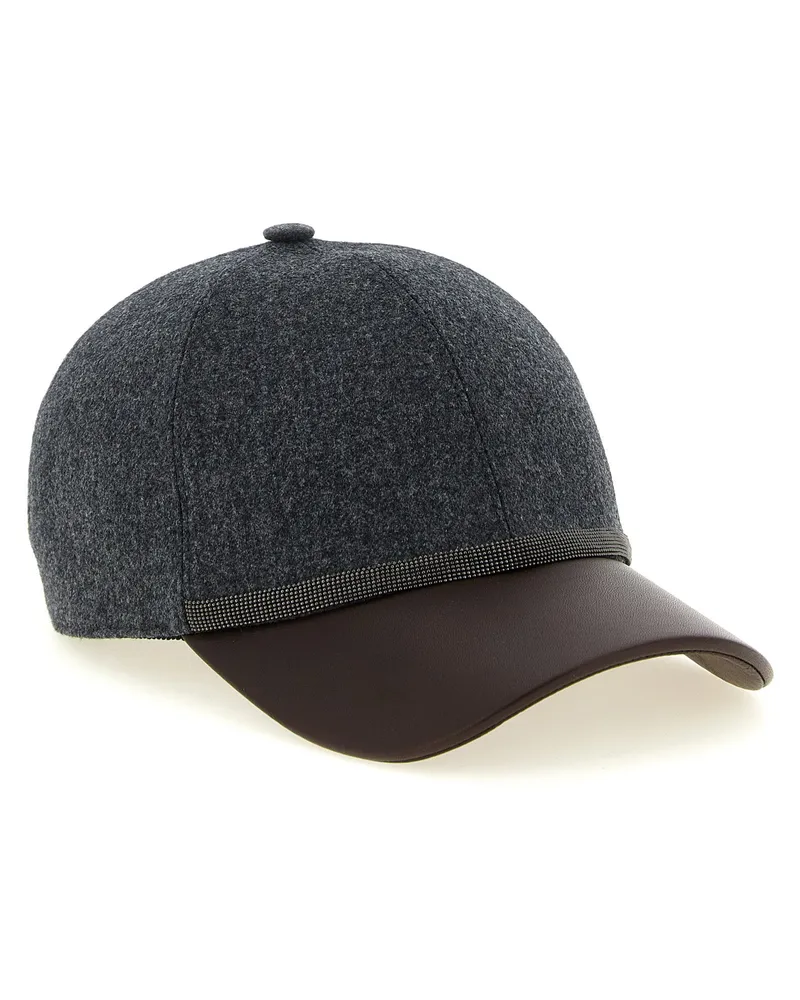 Brunello Cucinelli Baseball Cap — Grey Grey