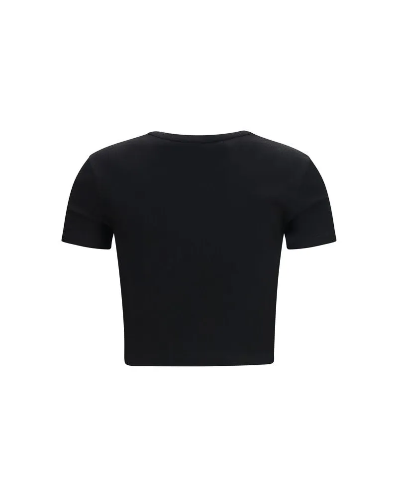 Fendi Women's Black Cotton T-Shirt Black