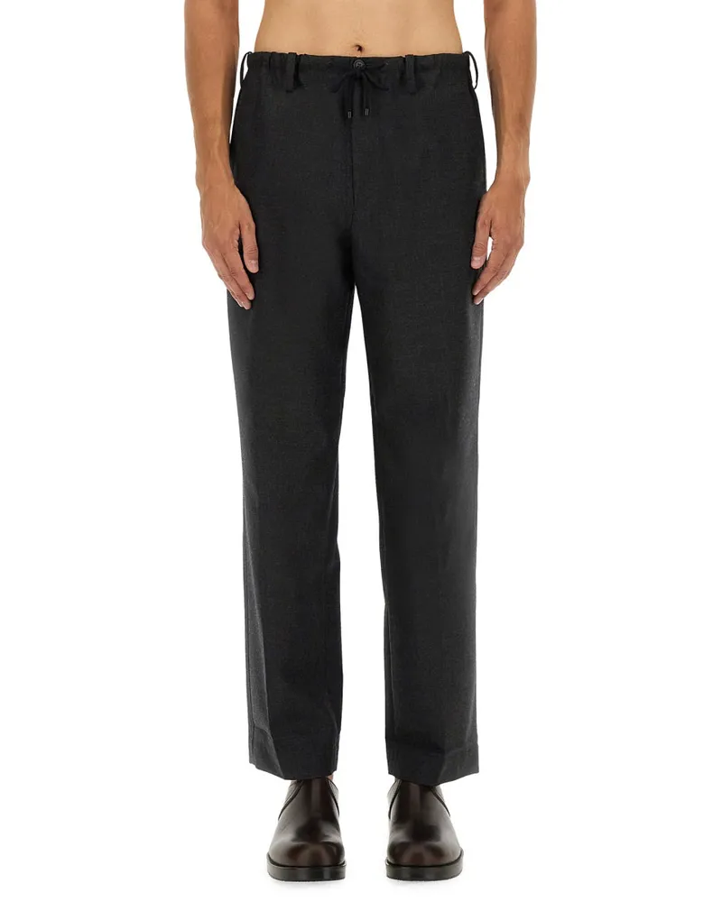 Dries van Noten Wool Trousers — Gray Gray