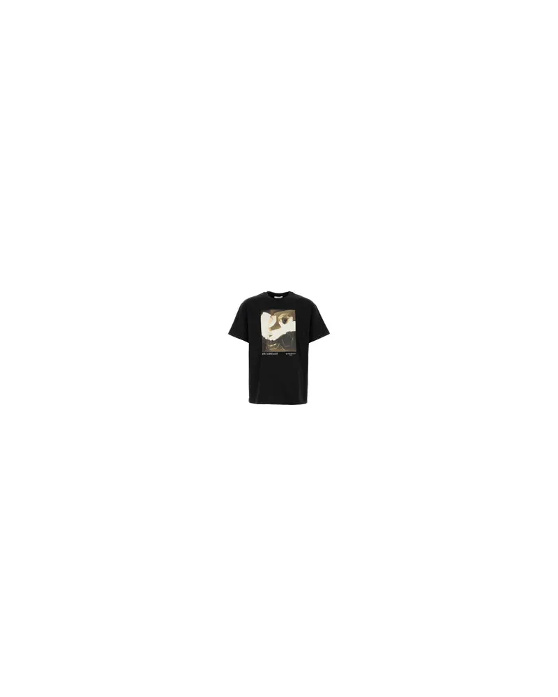 Givenchy Bm71nk3ysq 001 Black Exterior: Cotton T-Shirt T-shirts And Polos Black