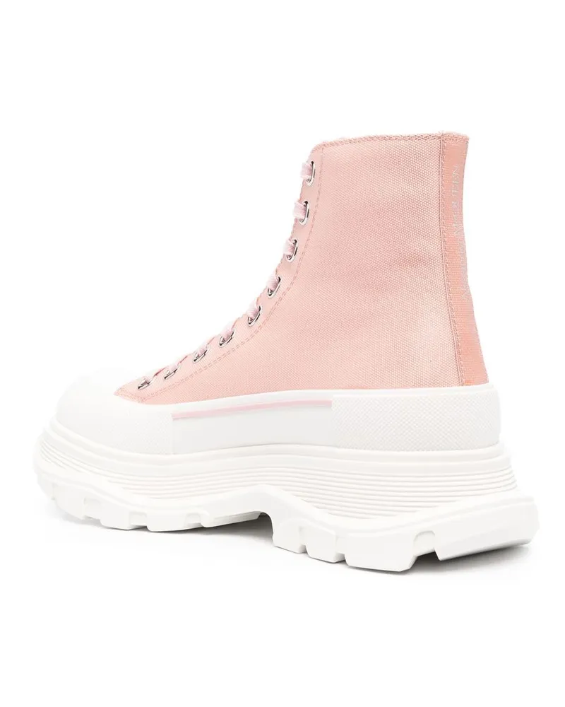 Alexander McQueen Tread Slick Ankle Boot — Pink Pink