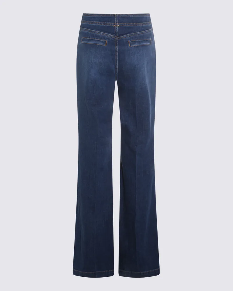 Twin-Set Women's Jeans Denim Scuro Co Ea Navy