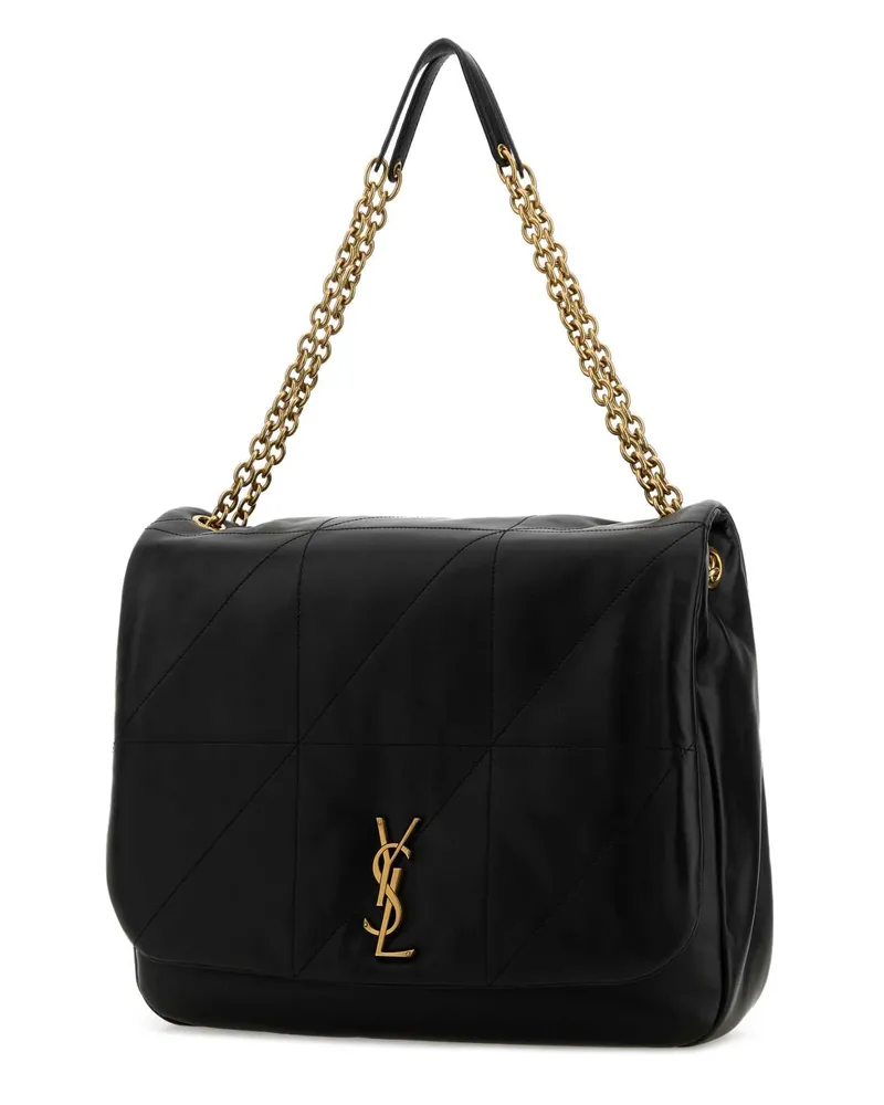 Saint Laurent Women's Black Leather Jamie Shopping Bag Nero Borse A Mano Black
