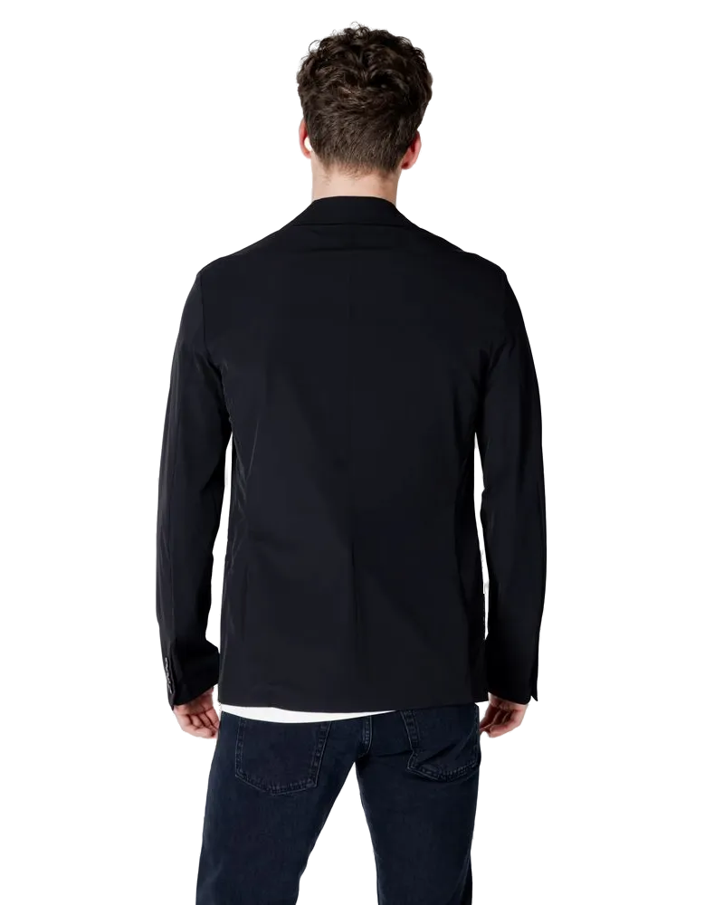 Armani Exchange Cotton Blazer — Black Black