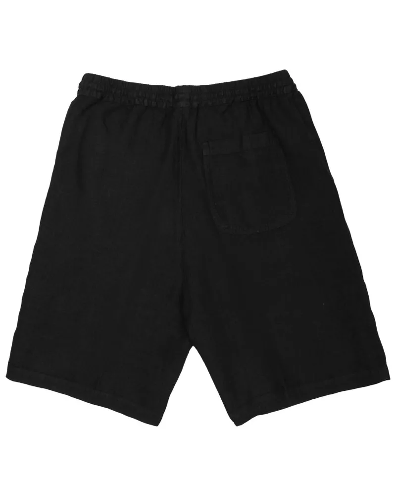 120% Lino 100% Linen Bermuda Shorts — Black Black