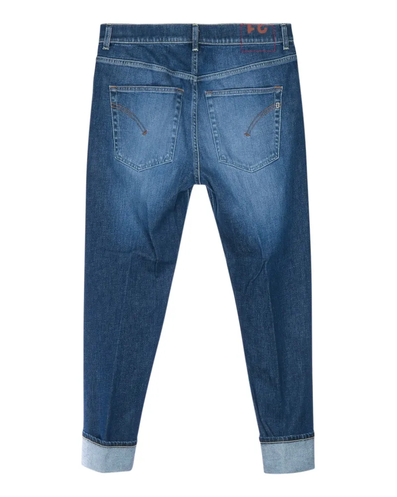 Dondup Cropped Cuff Jeans — Blue Blue