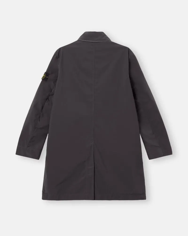 Stone Island Technical Cotton Coat — Charcoal Charcoal