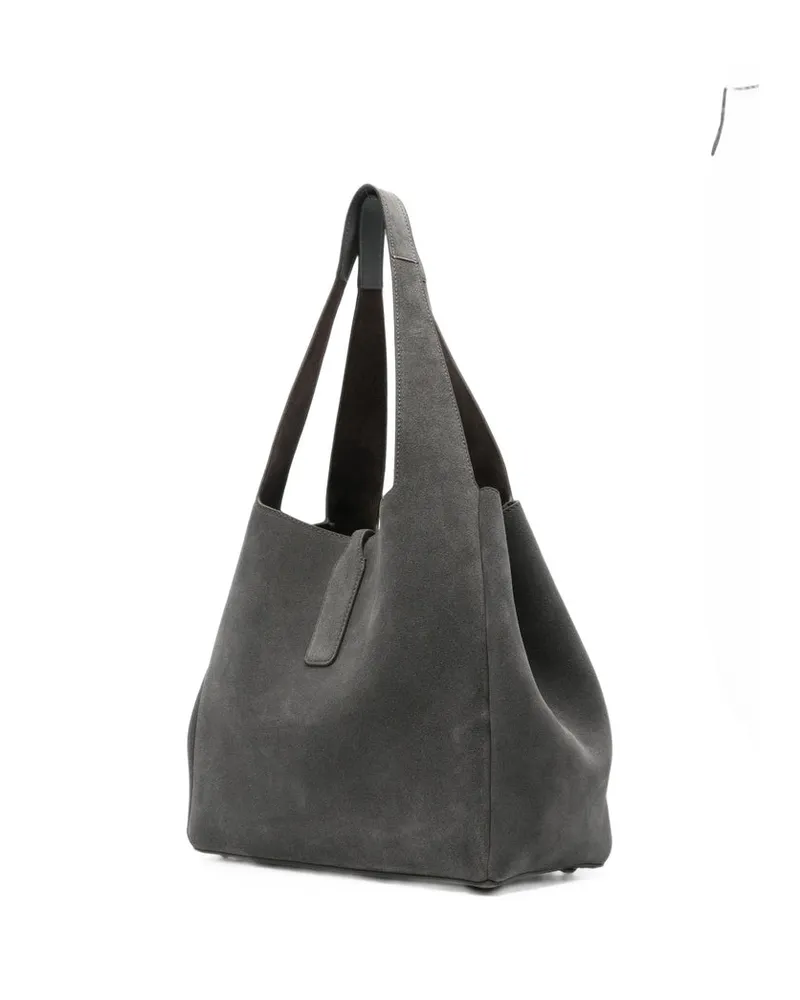 Hogan Leather Shoulder Bag — Gray Gray