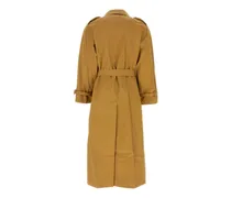 Oversized Cotton Trench Coat — Beige