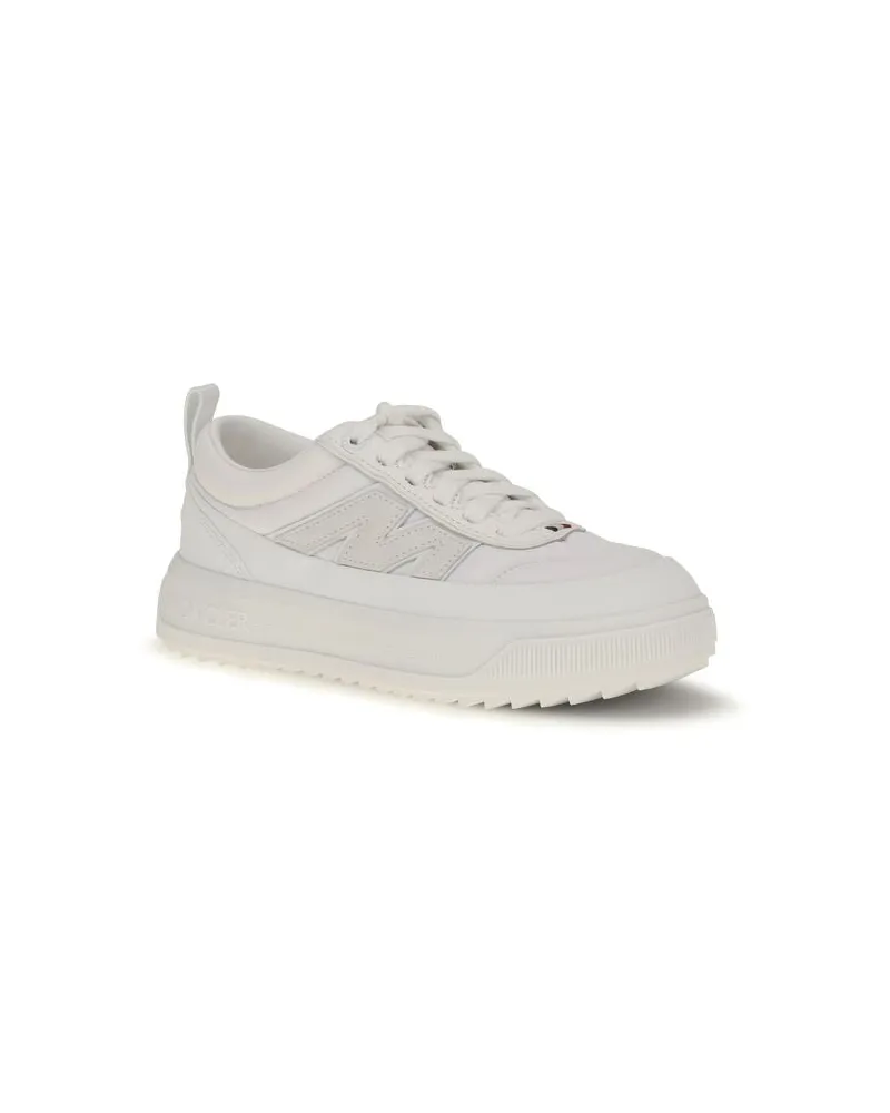 Moncler Women's White Polyamide Athletic Sneakers White
