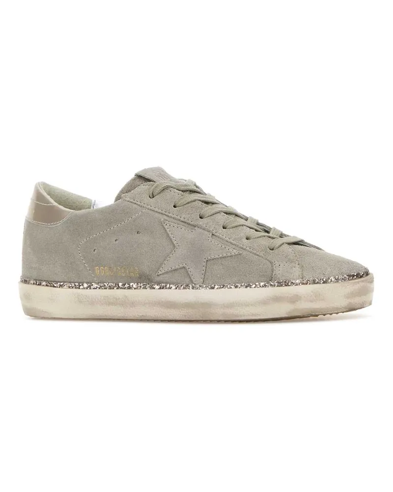 Golden Goose Women's Grey Suede Super Star Sneakers Taupebeige Beige