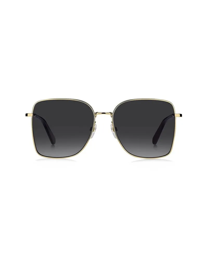 Marc Jacobs MARC Metal Square Frame Sunglasses — Gold Gold