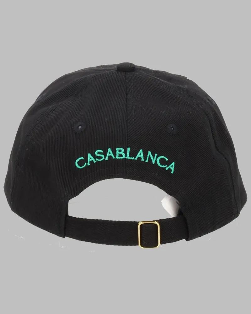 Casablanca Paris A-PF26-HAT-002_03BLACK Baseball Cap — Black Black