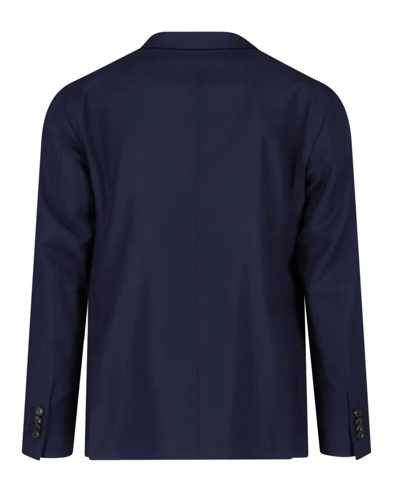 Tagliatore Men's Jackets Blue Virgin Wool Navy