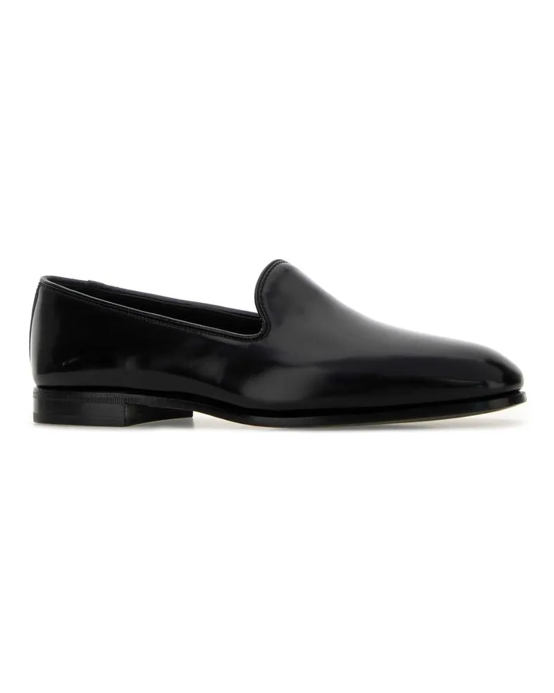 Church's Women's Black Leather Reign Ballerinas Mocassini Loafers Black
