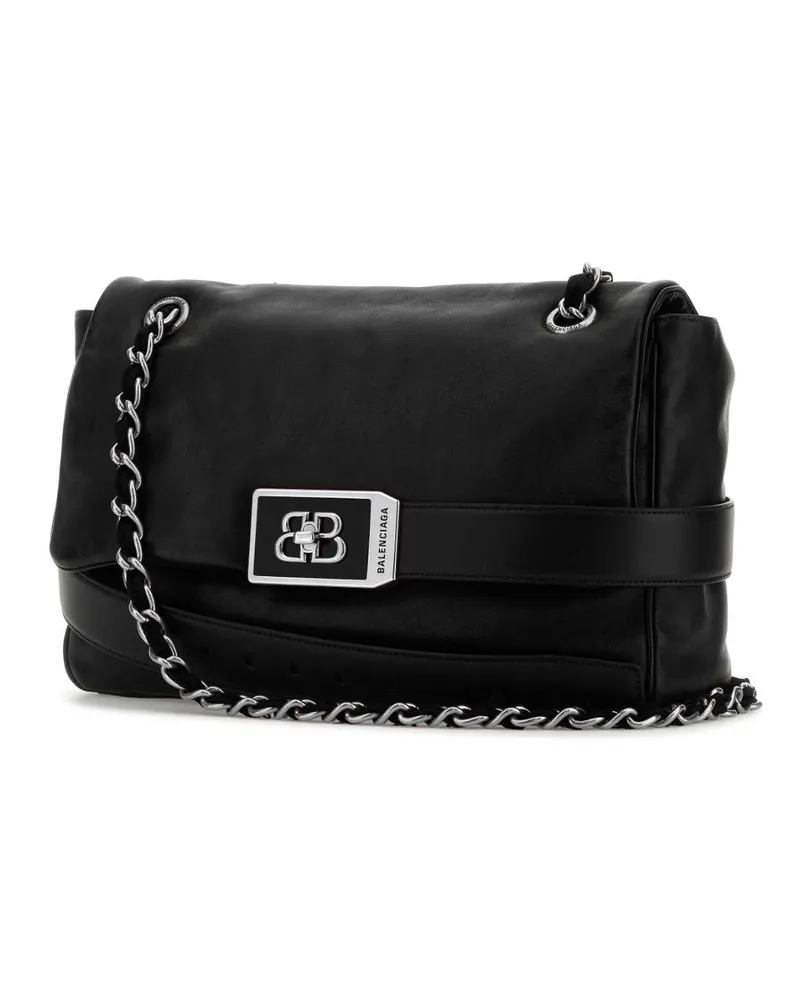 Balenciaga Women's Black Leather Modu Shoulder Bag Borse A Tracolla Black