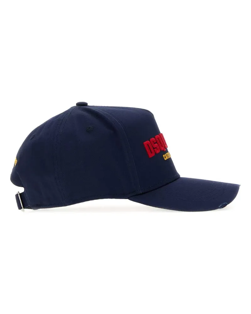 Dsquared2 Navy Exterior: Cotton Cappelli Hat Navy