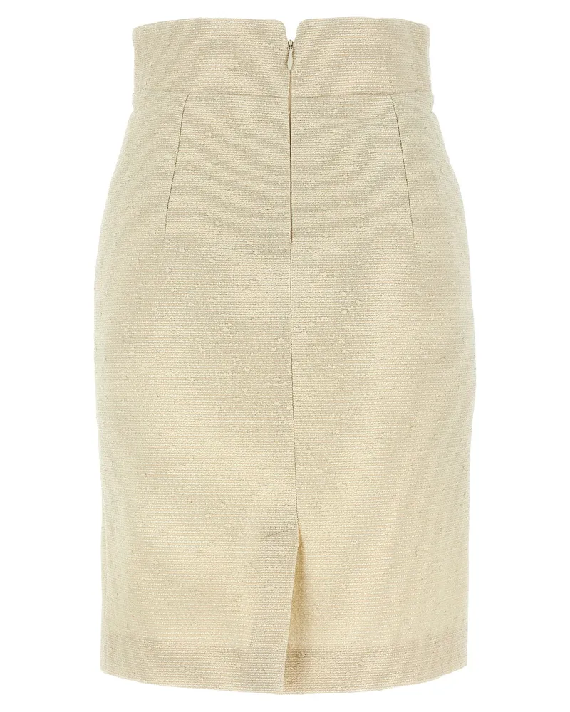 Tagliatore Nell Skirt — Cream Cream