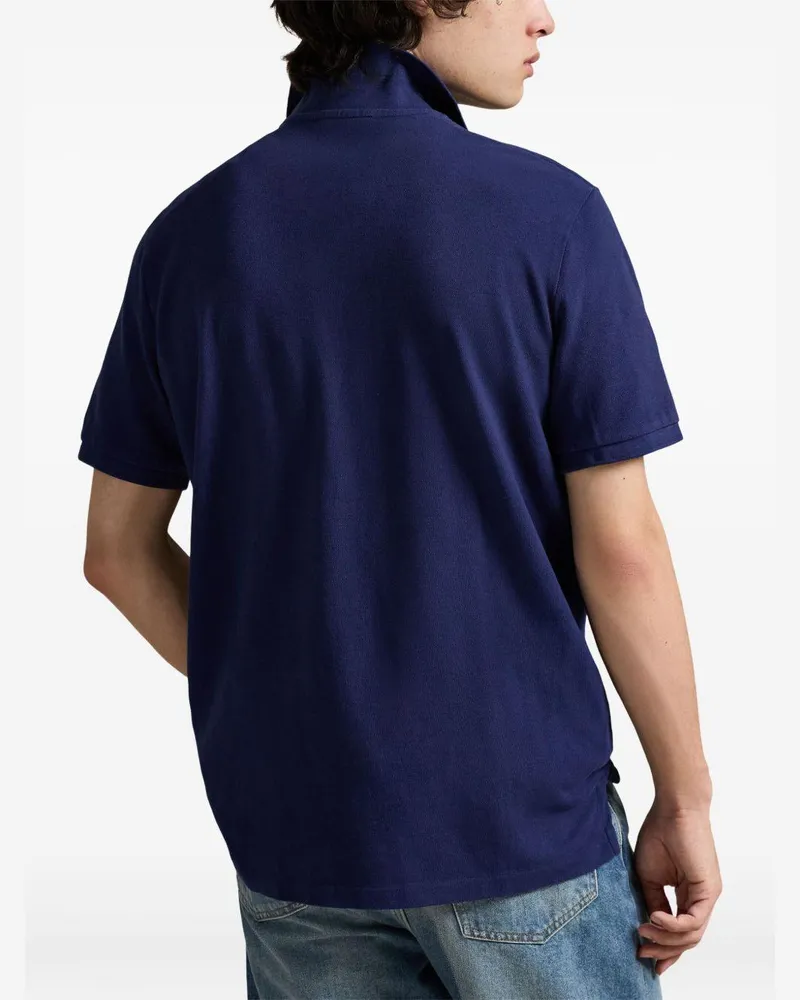 Ralph Lauren Embroidered Polo Bear Polo Shirt — Navy Navy
