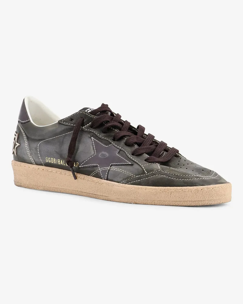Golden Goose Men's Sneakers Ballstar Leather Black Trainers Black